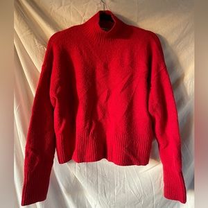 Red mock neck sweater and other stories